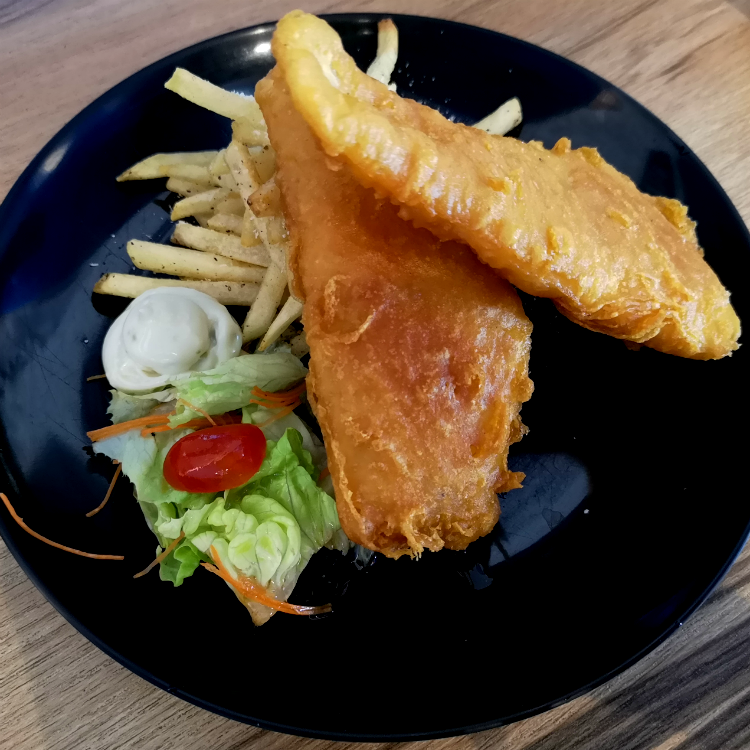 Cod Fish & Chips + Drink Set by Whathefish! - Chope
